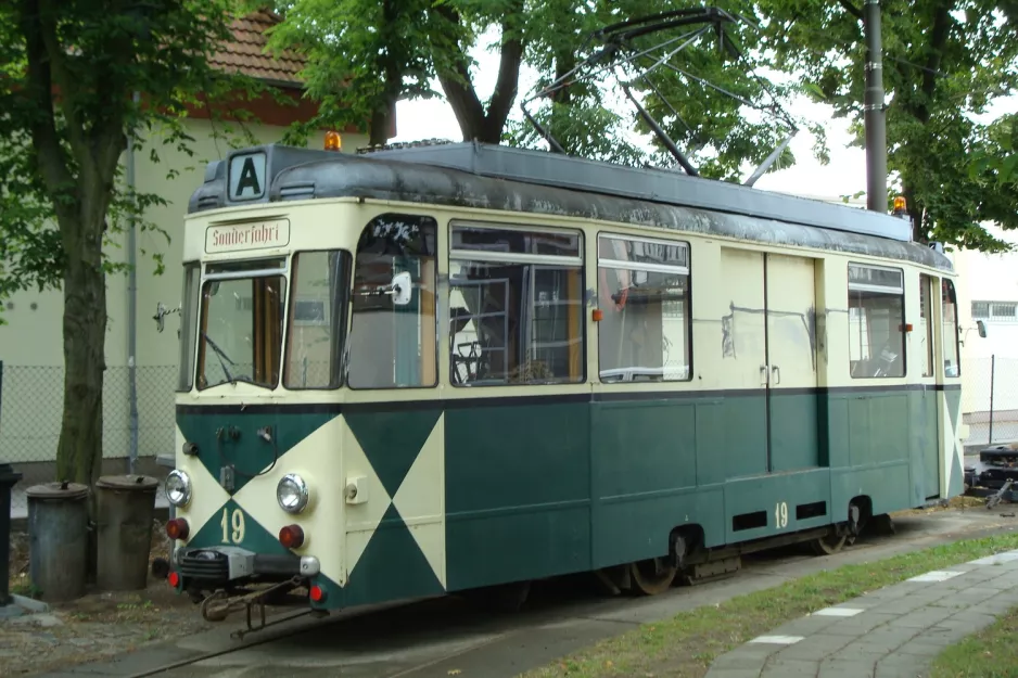 Woltersdorf Arbeitswagen 19 am Woltersdorfer Straßenbahn (2008)