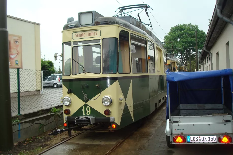 Woltersdorf Arbeitswagen 19 am Woltersdorfer Straßenbahn (2013)