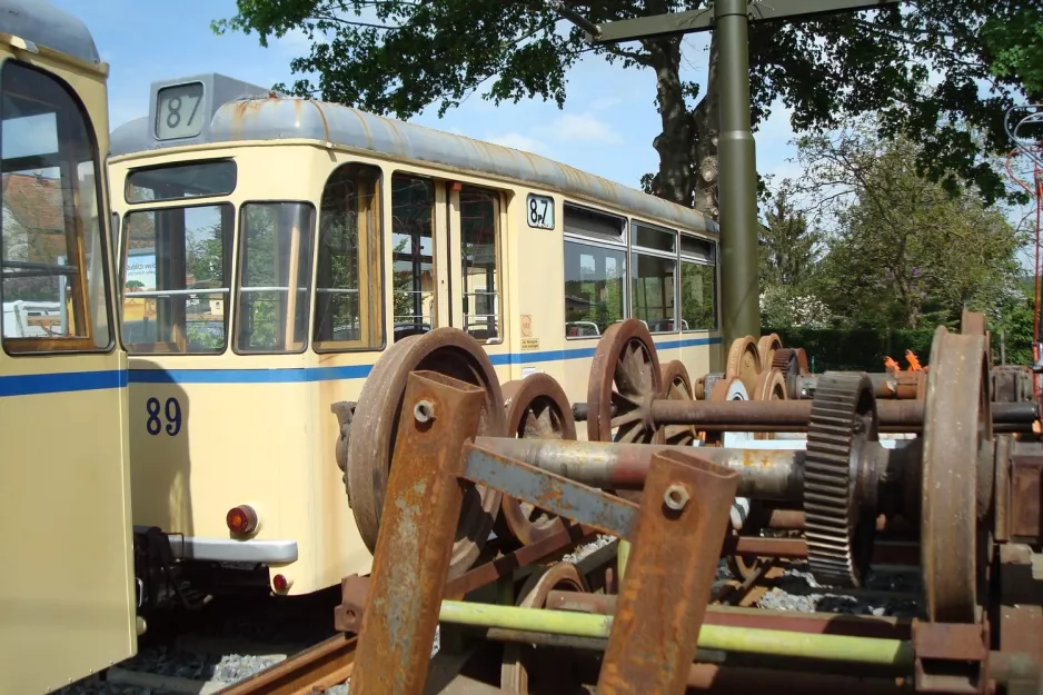 Woltersdorf Beiwagen 89 am Woltersdorfer Straßenbahn (2013)