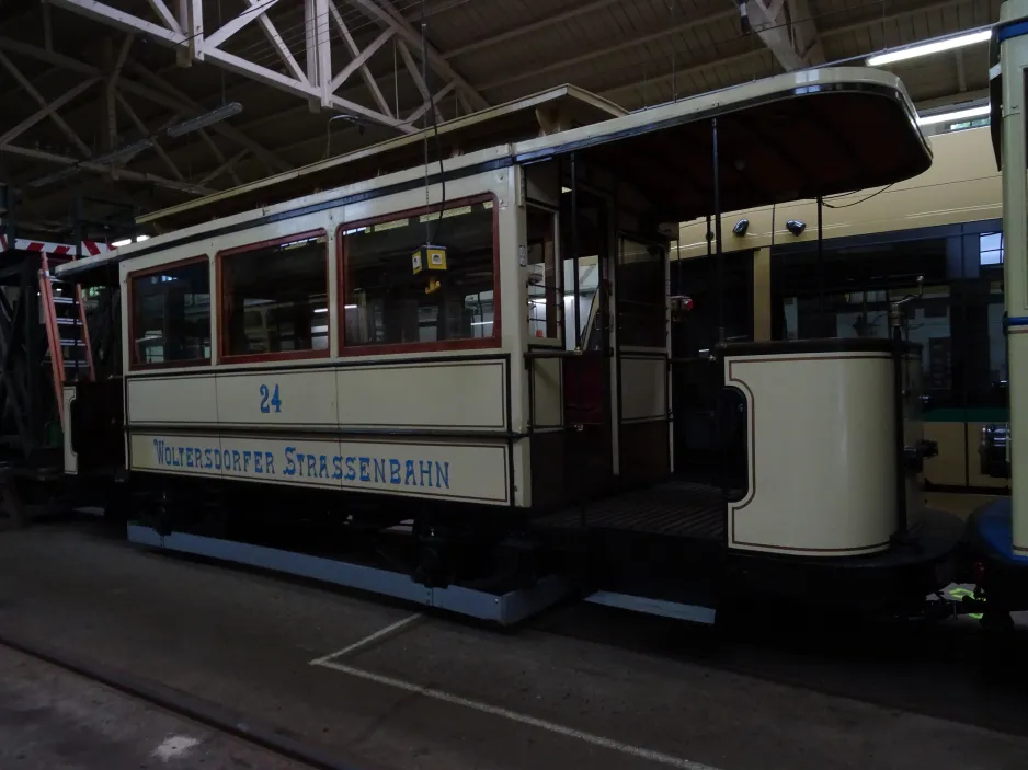 Woltersdorf Museumswagen 24 innen Woltersdorfer Straßenbahn (2024)