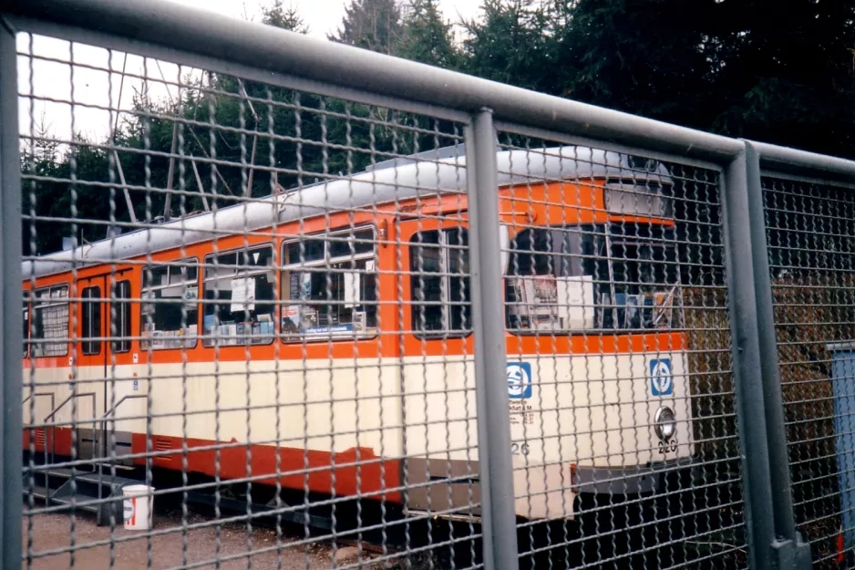 Wuppertal Beiwagen 226 vor Bergischen Museumsbahnen (1996)