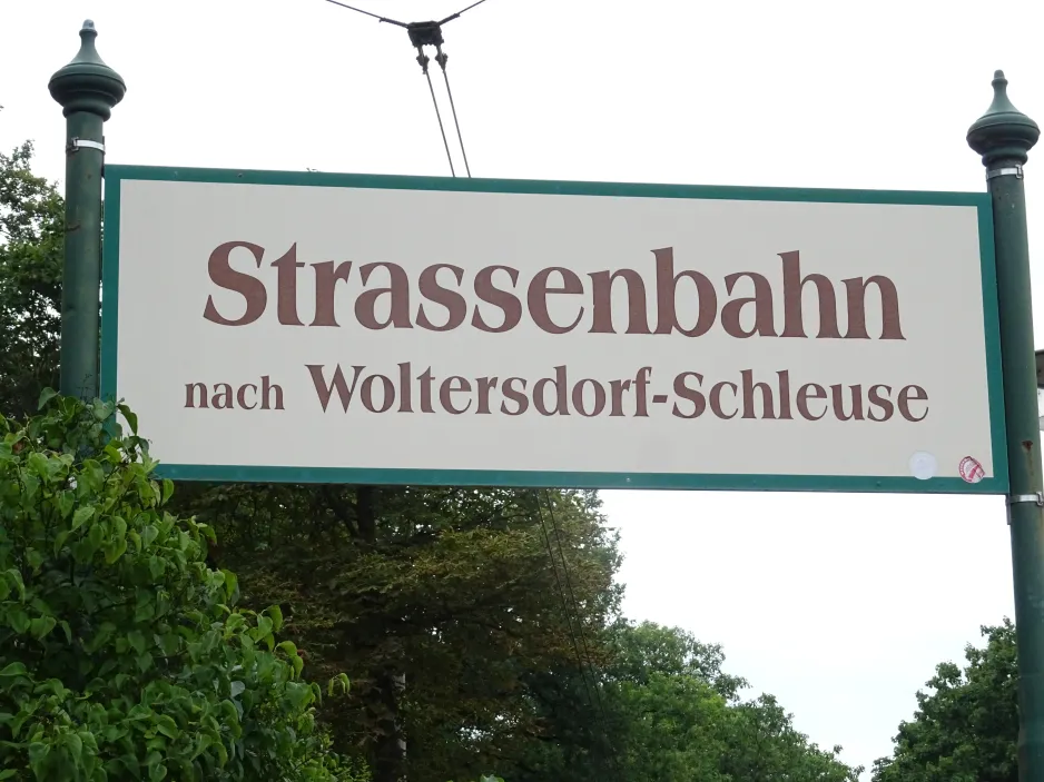 Zeichen: Strassenbahn nach Woltersdorf-Schleuse (2024)