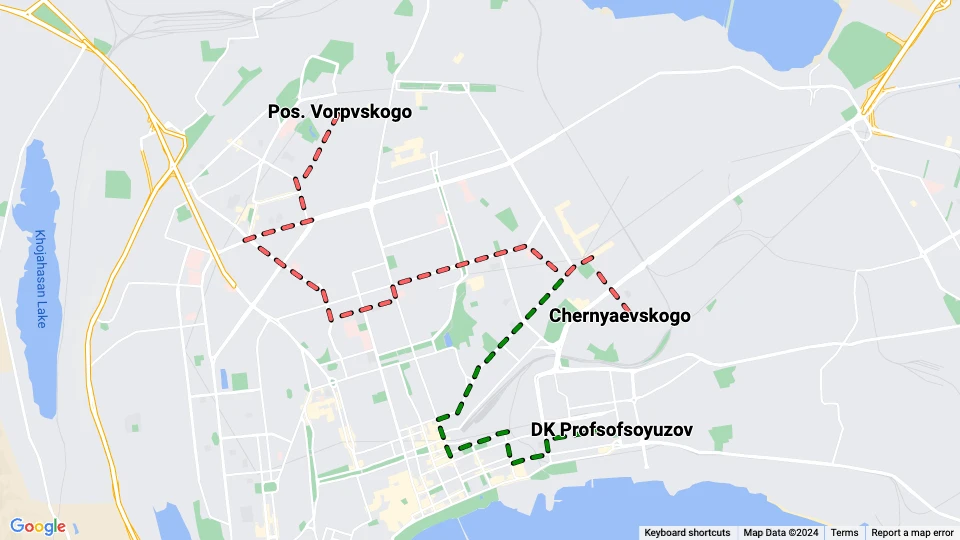 Baku Linienkarte