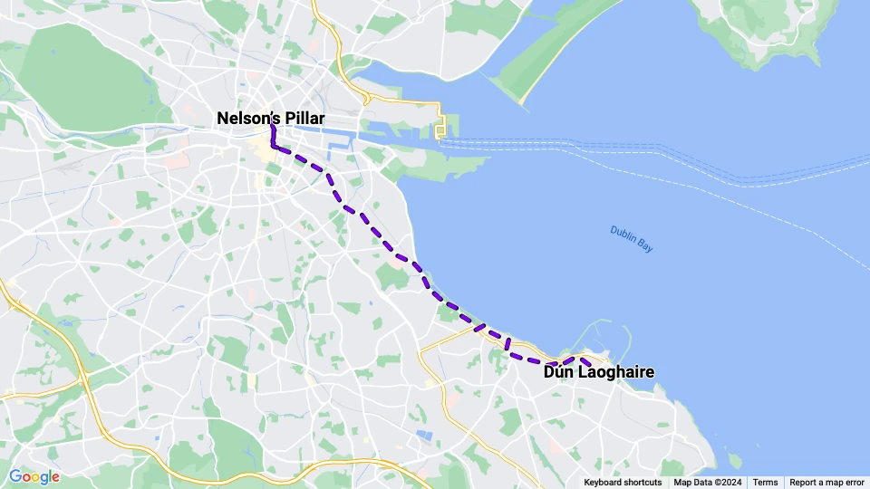 Dublin Straßenbahnlinie 7: Nelson