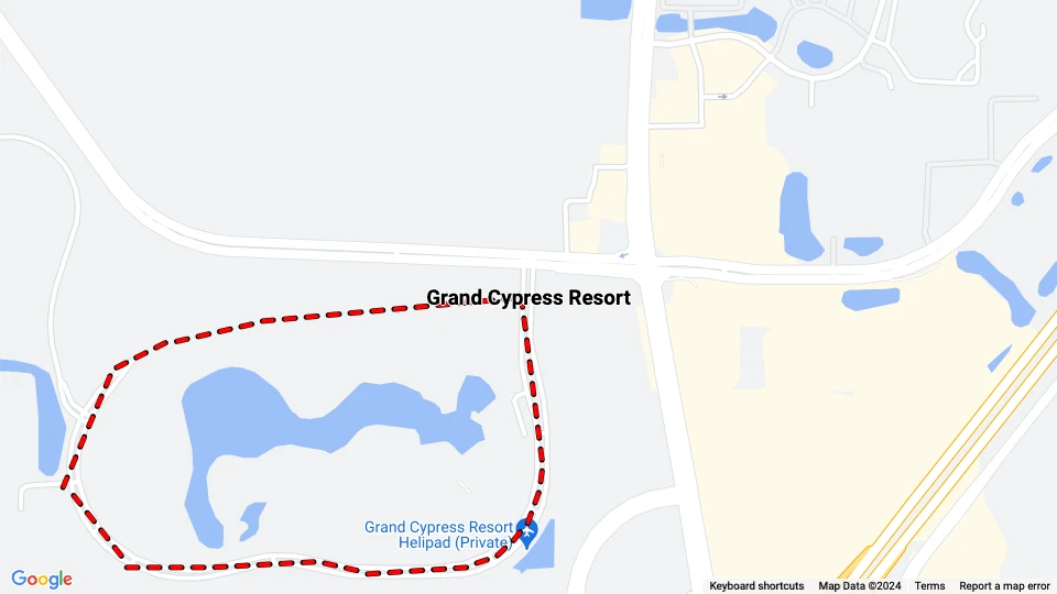 Grand Cypress Resort Linienkarte