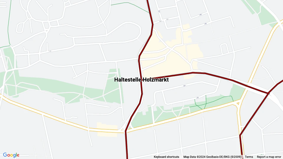 Halberstadt Sonderfahrten Linienkarte