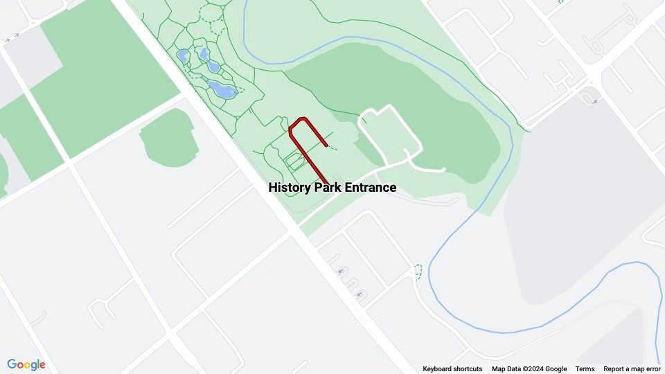 History Park San Jose Linienkarte