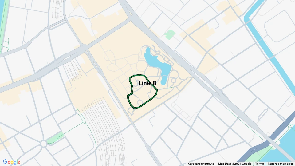 Kopenhagen Tivoli: Linie 8 - Linie 8 Linienkarte