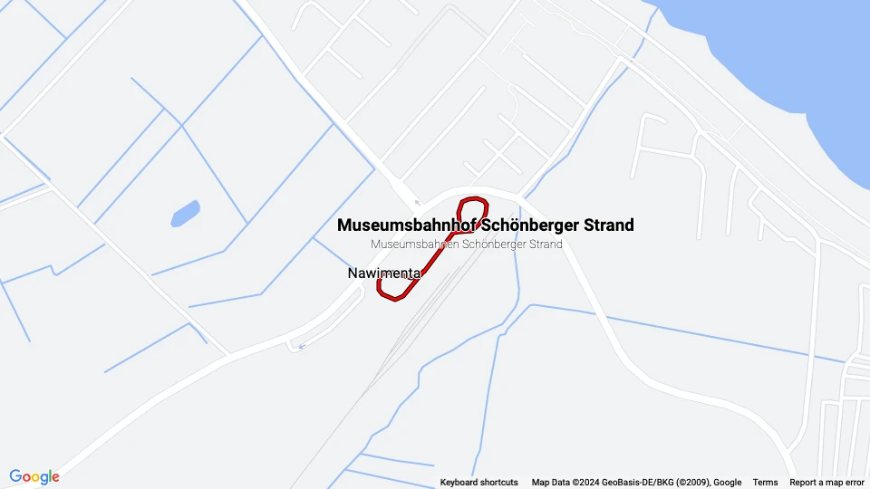 Museumsbahnen Schönberger Strand Linienkarte