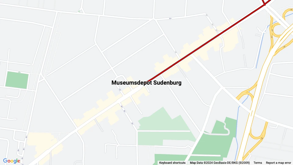 Museumsdepot Sudenburg Linienkarte