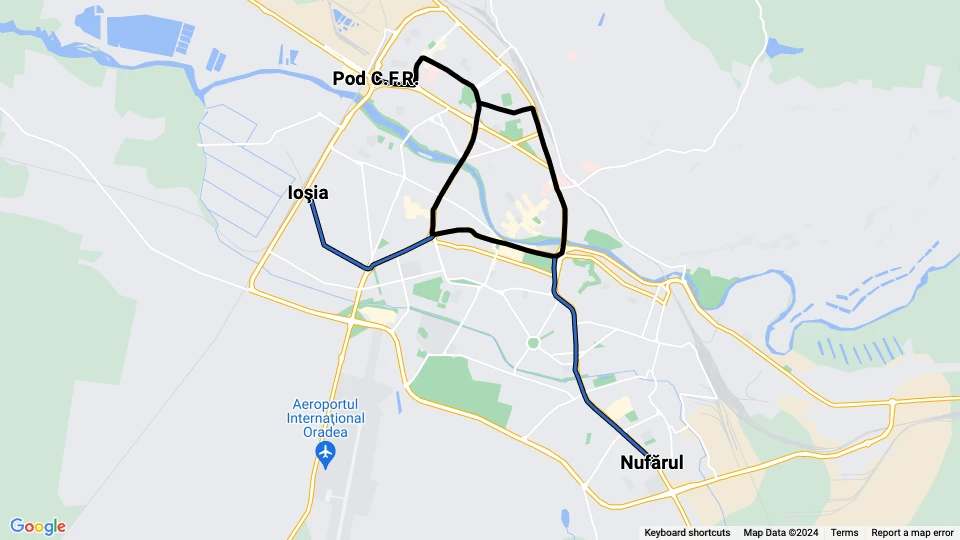 Oradea Transport Local (OTL) Linienkarte