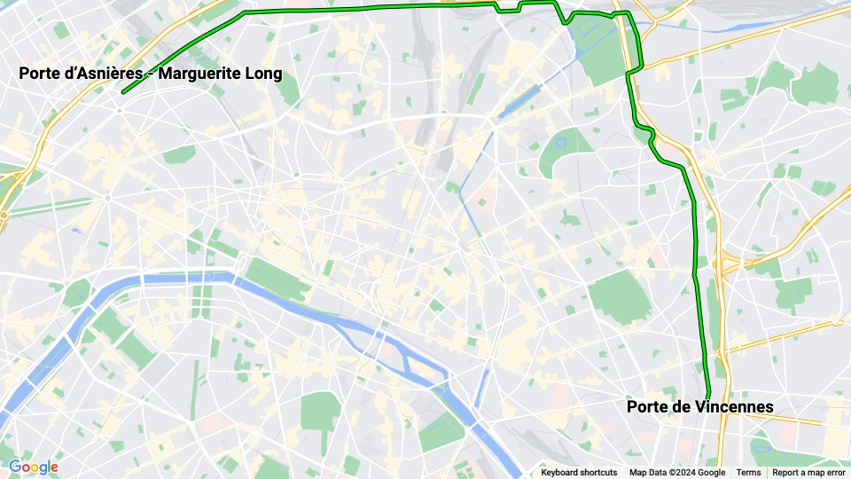 Paris Straßenbahnlinie T3b: Porte de Vincennes - Porte d