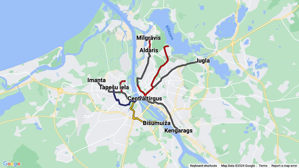 Rīgas Satiksme Linienkarte