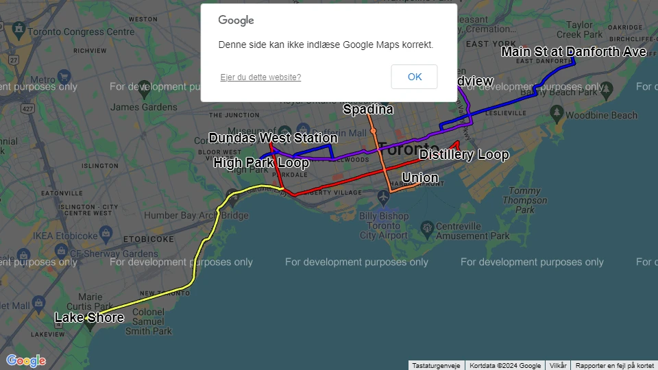 Toronto Transit Commission (TTC) Linienkarte