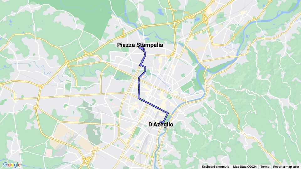 Turin Straßenbahnlinie 9: Piazza Stampalia - D