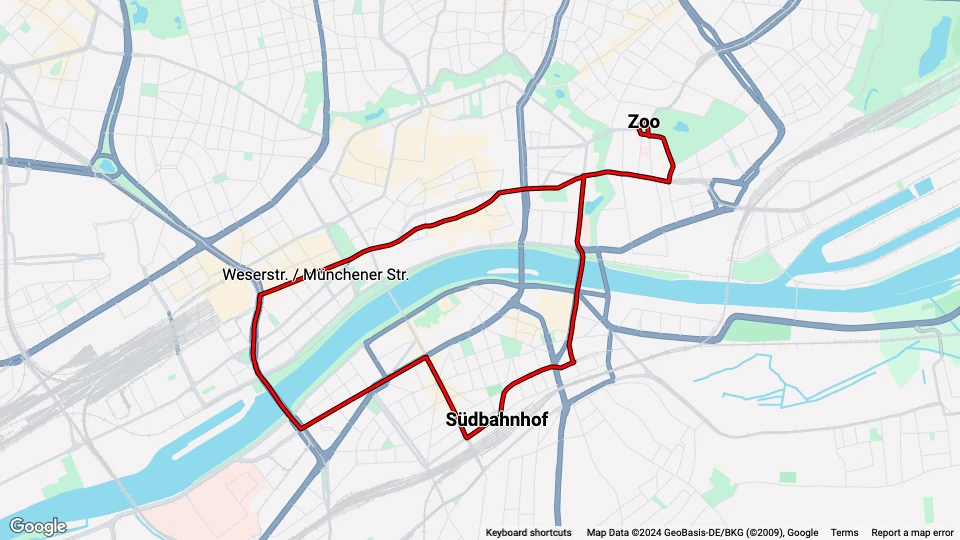 Verkehrsmuseum Frankfurt am Main Linienkarte