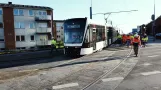 Der Stadtbahntest fährt zum ersten Mal zum Tarup Center