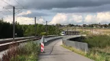 Die Stadtbahn am Bahnhof Klokhøjen