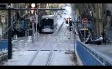 Marseille, Straßenbahn T1, Ausfahrt Noailles-Tunnel