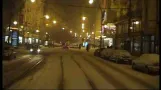 Praha, Straßenbahn, PRAG, Straßenbahn im Schnee, Echtzeit im Führerhaus. Teil 4