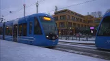 Schweden, Stockholm, Straßenbahnfahrt von Gröna Lund nach T-Centralen