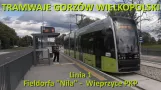 Tramwaje Gorzów Wlkp. Linia 1 Fieldorfa "Nila" - Wieprzyce PKP/Ride on tram line 1 in Gorzów CABVIEW