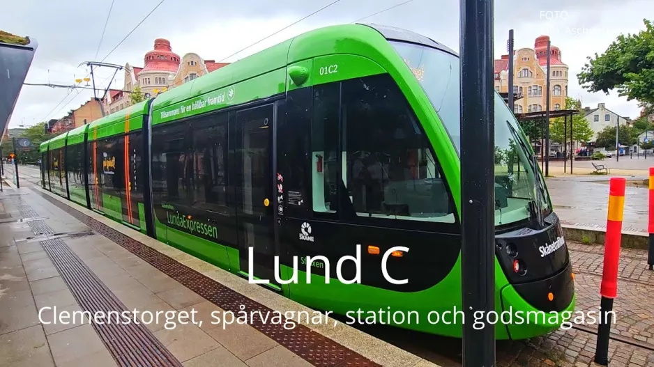 09.08.2023 LUND – Clemenstorget, Straßenbahnen, Bahnhof und Lager (Max Aschenbrenner)