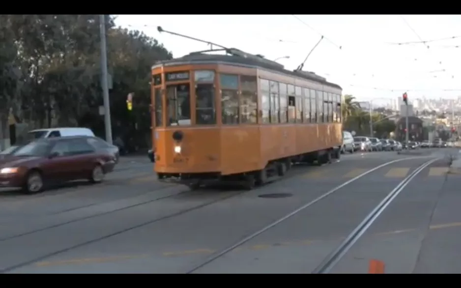 Blackpool Boat Tram. Wagen 228 (603) in San Francisco