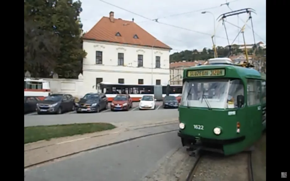 Brünner Straßenbahnlinie 11 Mendlovo náměstí bis Lesná