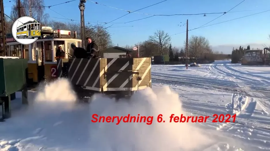 Das Eisenbahnmuseum - Schneeräumung 6. Februar 2021