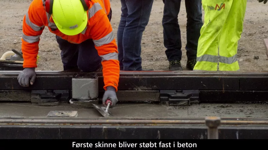 Die ersten Monate der Gleisarbeiten in Odense