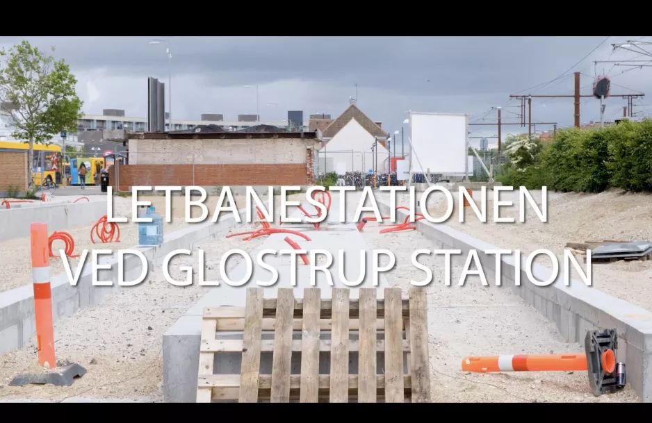 Die Stadtbahnstation am Bahnhof Glostrup