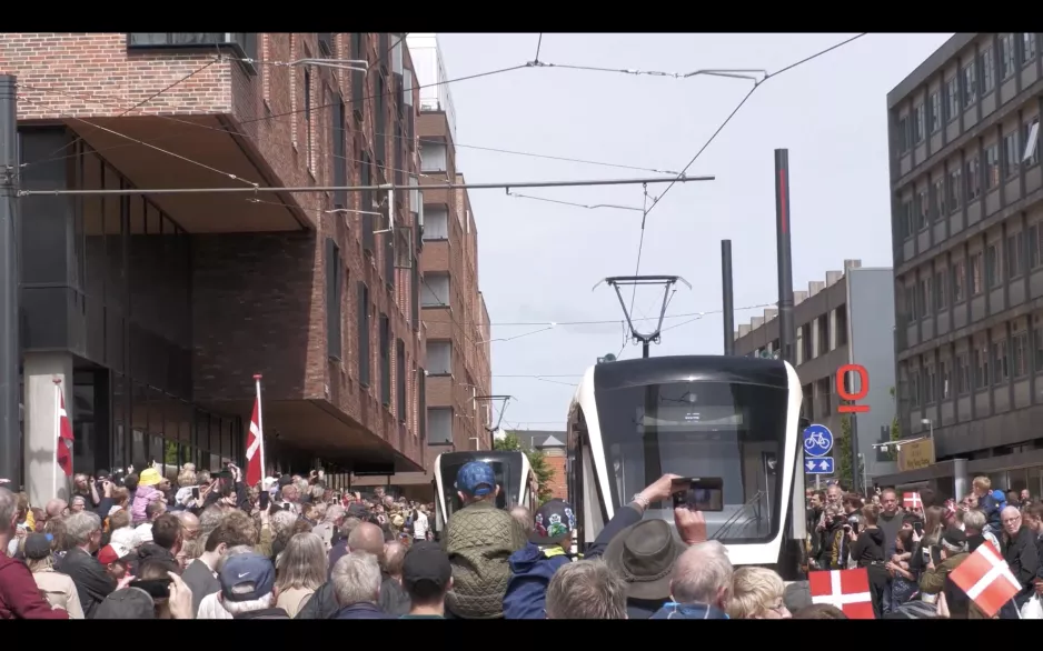 Einweihung der Stadtbahn Odense am 28. Mai 2022