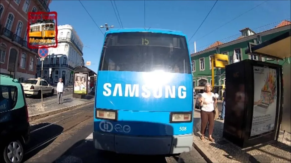 Lisboa - Trajecto do eléctrico 15E / Lisbon - Route of tram line 15E