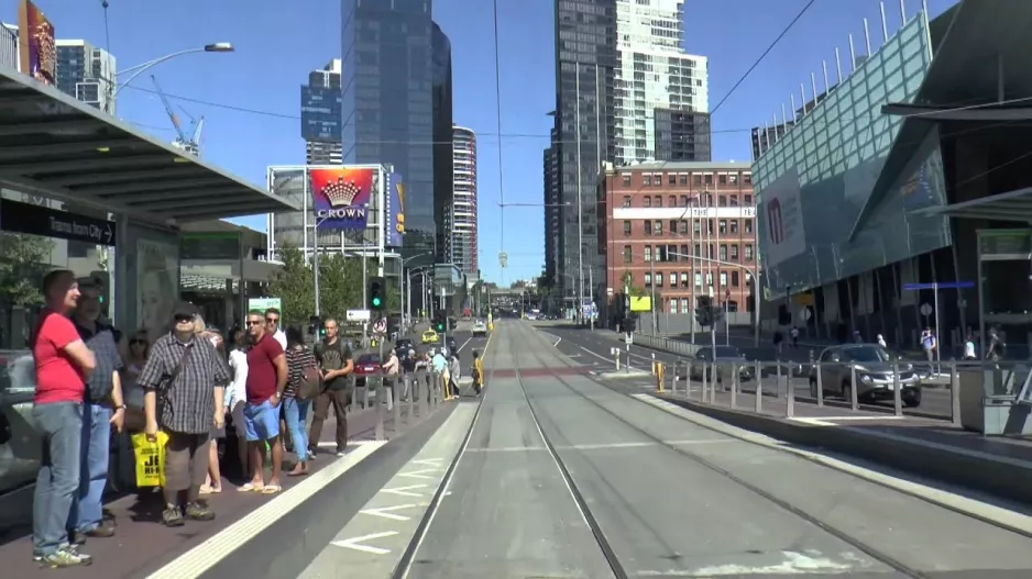 Melbourne Trams - Ein typischer Sonntag auf der Route 96 März 2015 Ansicht der Straßenbahnfahrer