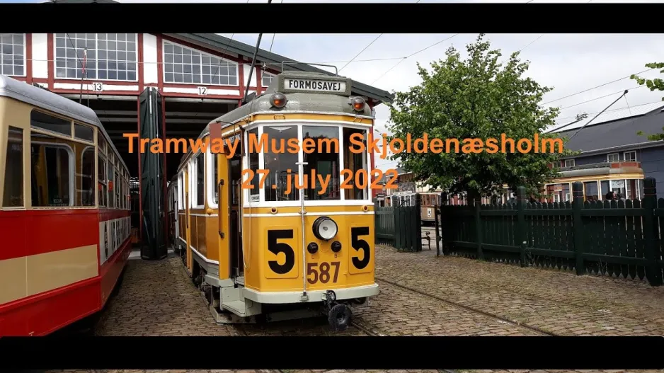 Modellstraßenbahnen im Straßenbahnmuseum Skjoldenæsholm 2022