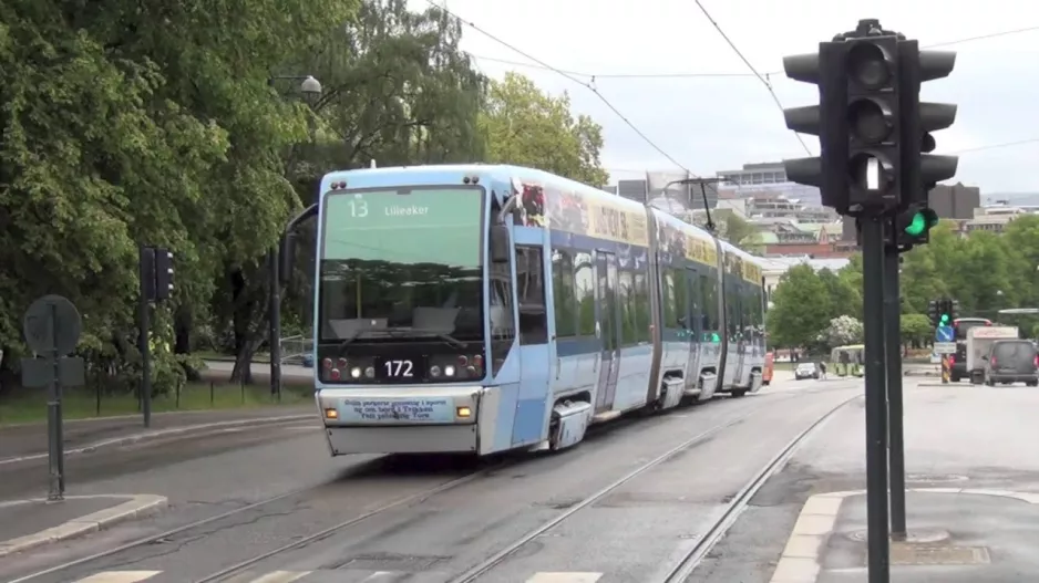 Oslo Norwegen Straßenbahnen