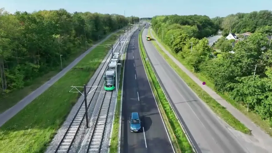 Probefahrt der Stadtbahn in Glostrup, 15. August 2024