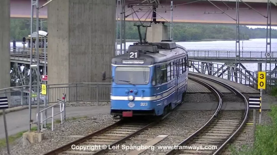 SL Lidingöbanan, Stockholm. Teil 2. Lidingö-Brücke – Torsvik