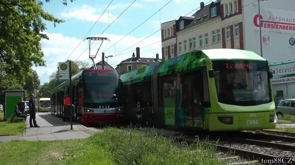 Straßenbahn Chemnitz / Straßenbahnverkehr in der Stadt Chemnitz