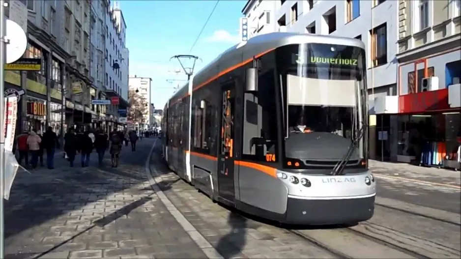 Straßenbahn Linz - Impressionen Dezember 2012