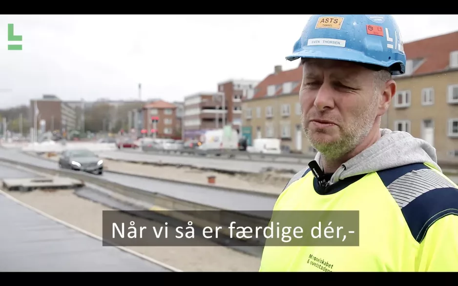 Verkehrsfilm: Stand der Arbeiten am Hovedvejskrysset