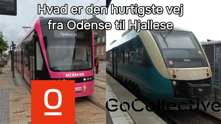 Was ist der schnellste Weg von Odense nach Hjallese?